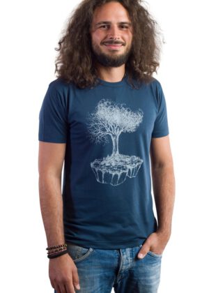 Life-Tree-Fairwear-Bambus-Shirt-Men-Denim-Blue-Vogelinsel
